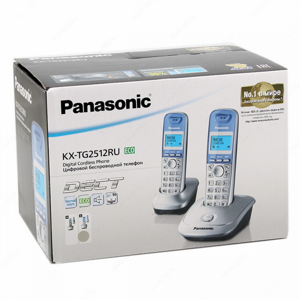 Телефон (DECT) Panasonic KX-TG 2512RU2 купить по выгодной цене в  интернет-магазине СМАРТЕН